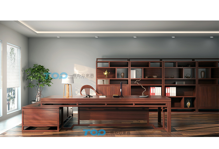 一(yī)格紅(hóng)木大(dà)班台 一(yī)格紅木大班台