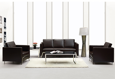 剛腳（jiǎo）架皮質係列辦公沙發