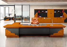 金柚木色總裁辦公家（jiā）具