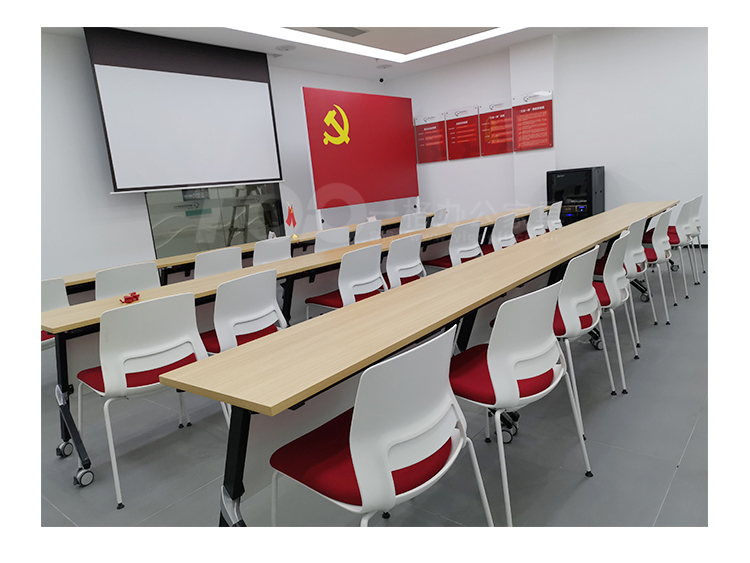 折疊(dié)收納帶輪(lún)滑培訓桌 折疊收納帶輪滑培訓桌