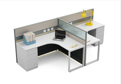 雅致雙人（rén）T型屏風卡位